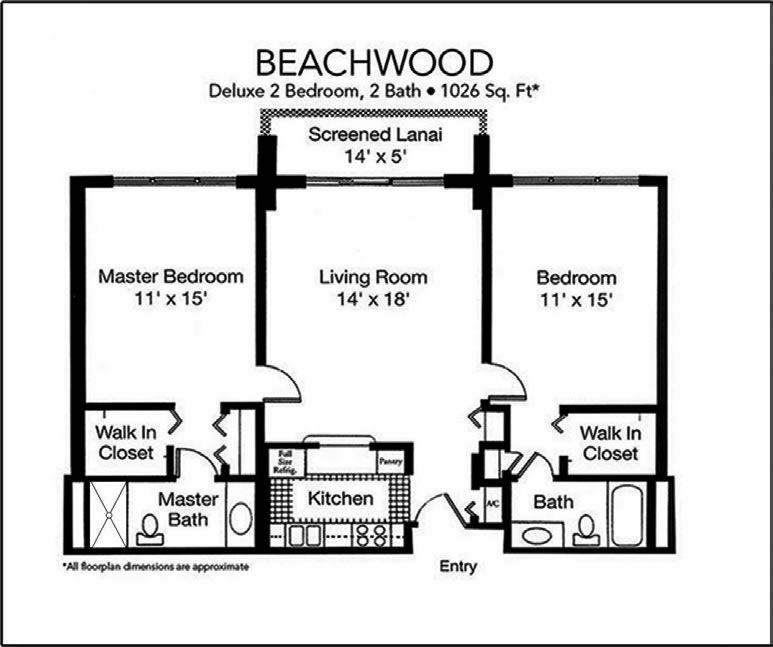 Sun Towers Floor Plan - Beachwood